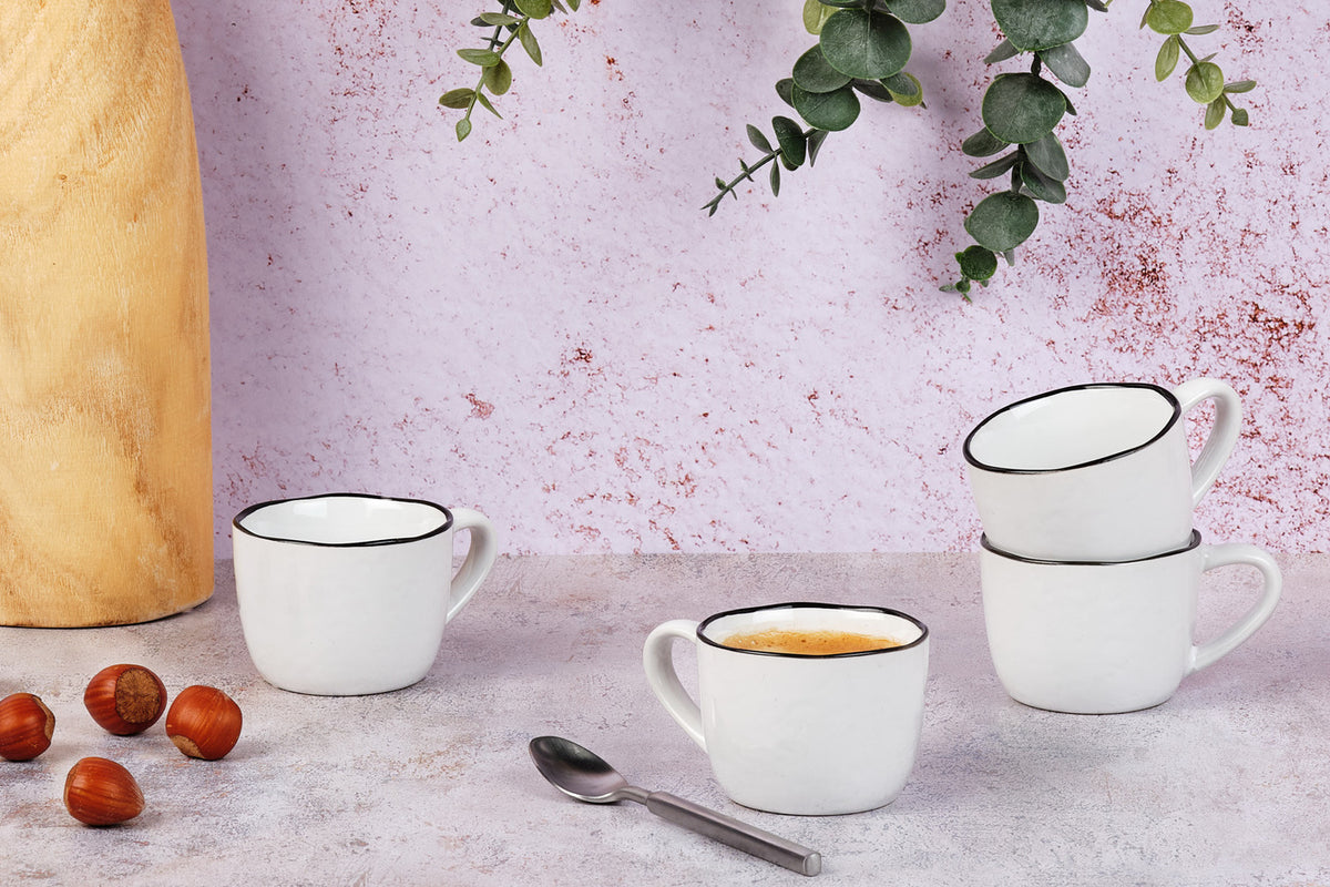 Tasse PURE 12cl - 4 pièces - Blanc Neige