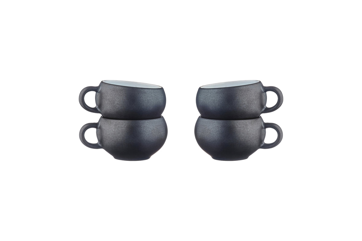 Tasse GOURMET 12cl - 4 pièces - Onyx