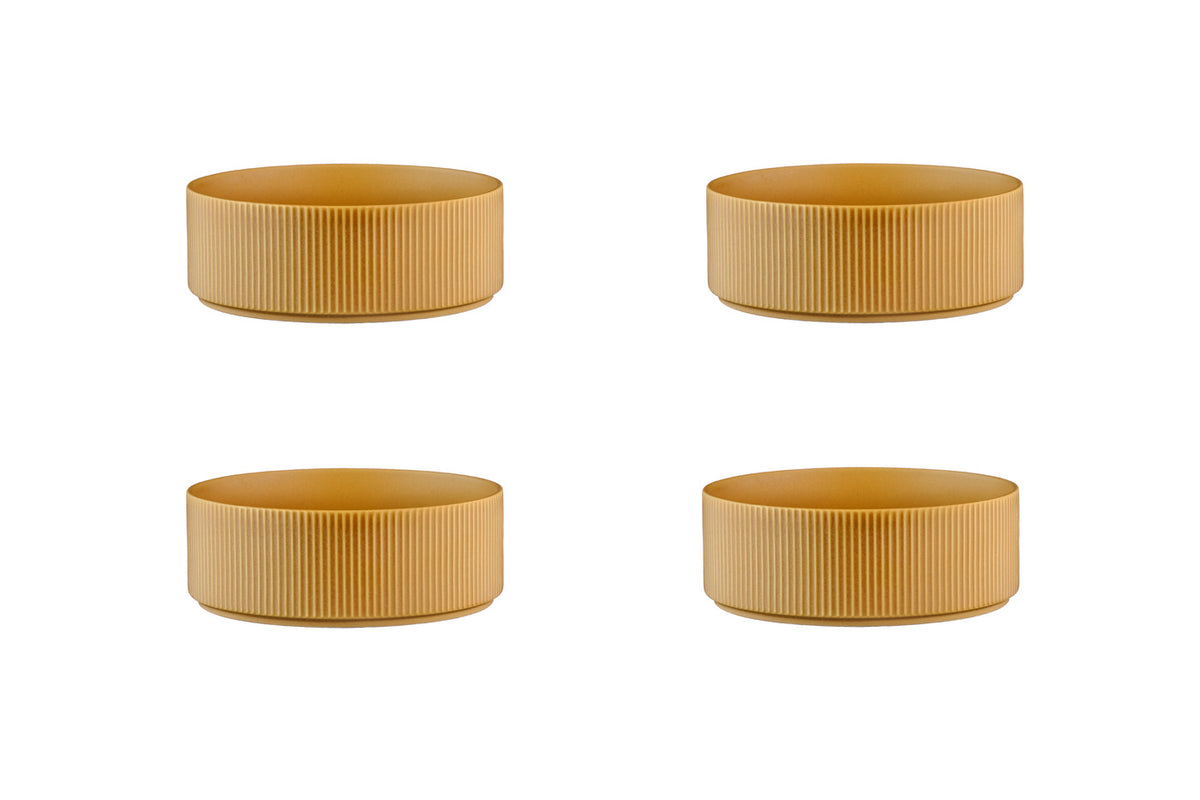 Bol SCANDI Ø16,5cm - 4 pièces - Ocre