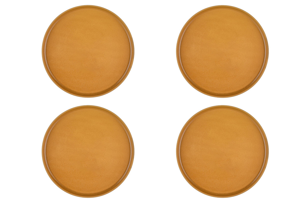 Assiette SCANDI Ø27,5cm - 4 pièces - Ocre