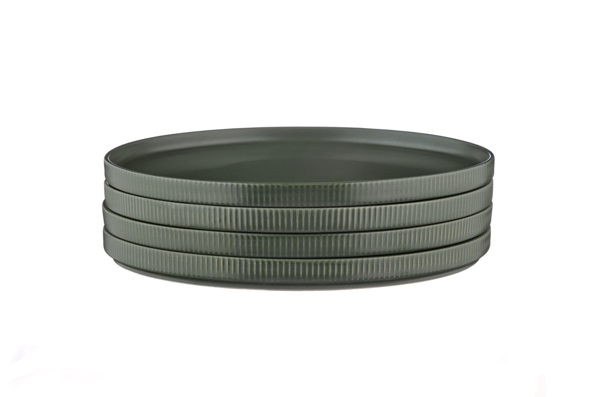 Assiette SCANDI Ø27,5cm - 4 pièces - Olive