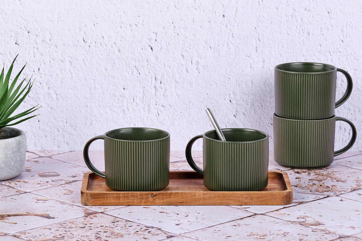 Mug SCANDI 50cl - 4 pièces - Olive