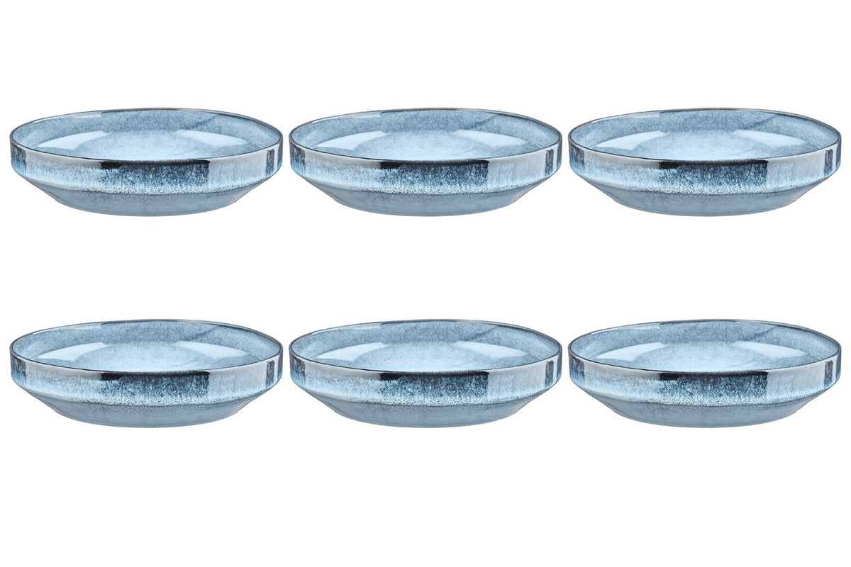 Assiette creuse GENESIS Ø21cm - 6 pièces - Mer