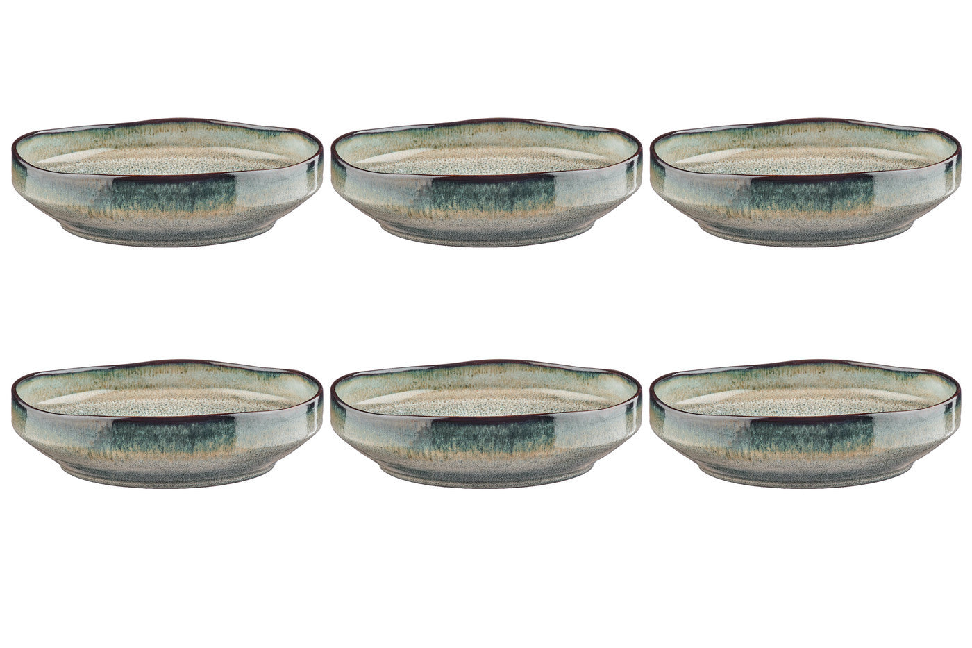 Assiette creuse GENESIS Ø21cm - 6 pièces - Terre