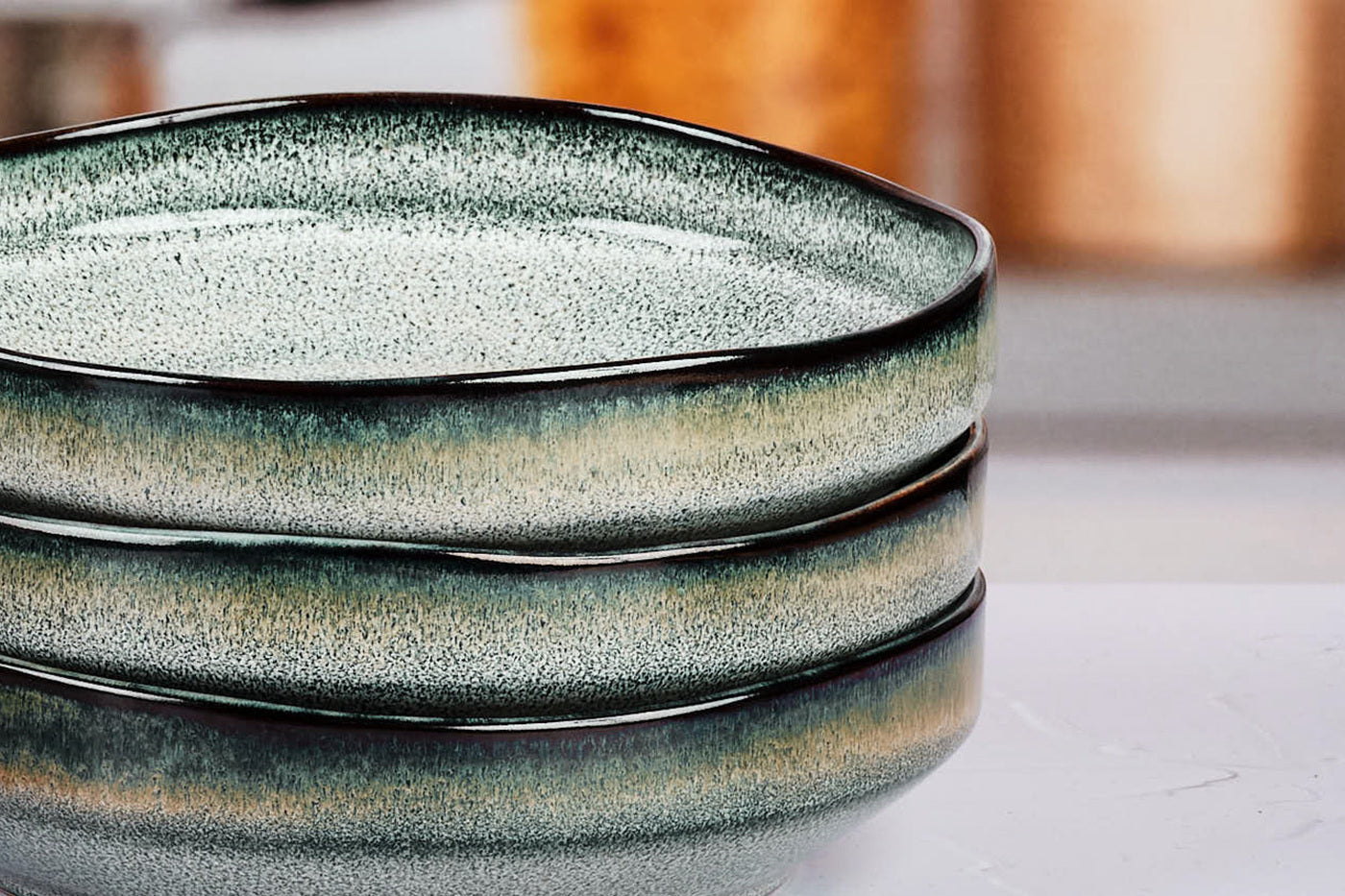 Assiette creuse GENESIS Ø21cm - 6 pièces - Terre