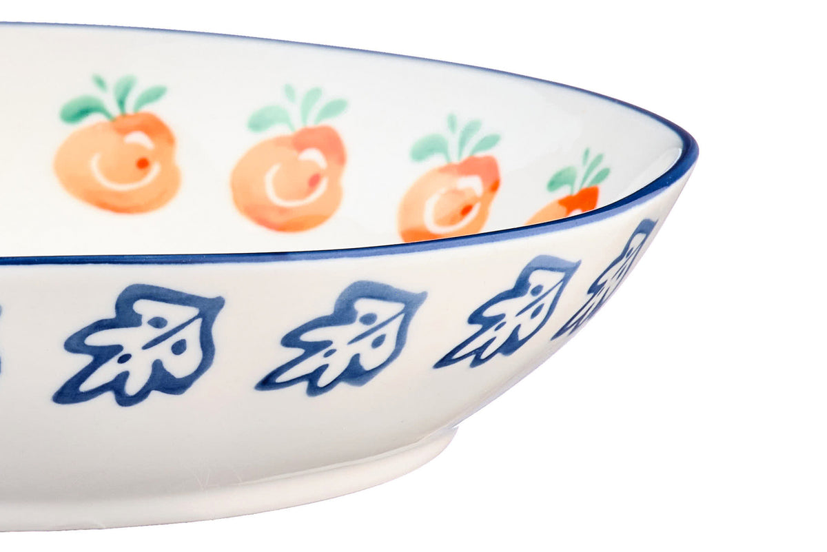 Assiette creuse NAPOLI Ø21,5cm - 4 pièces - Agrume