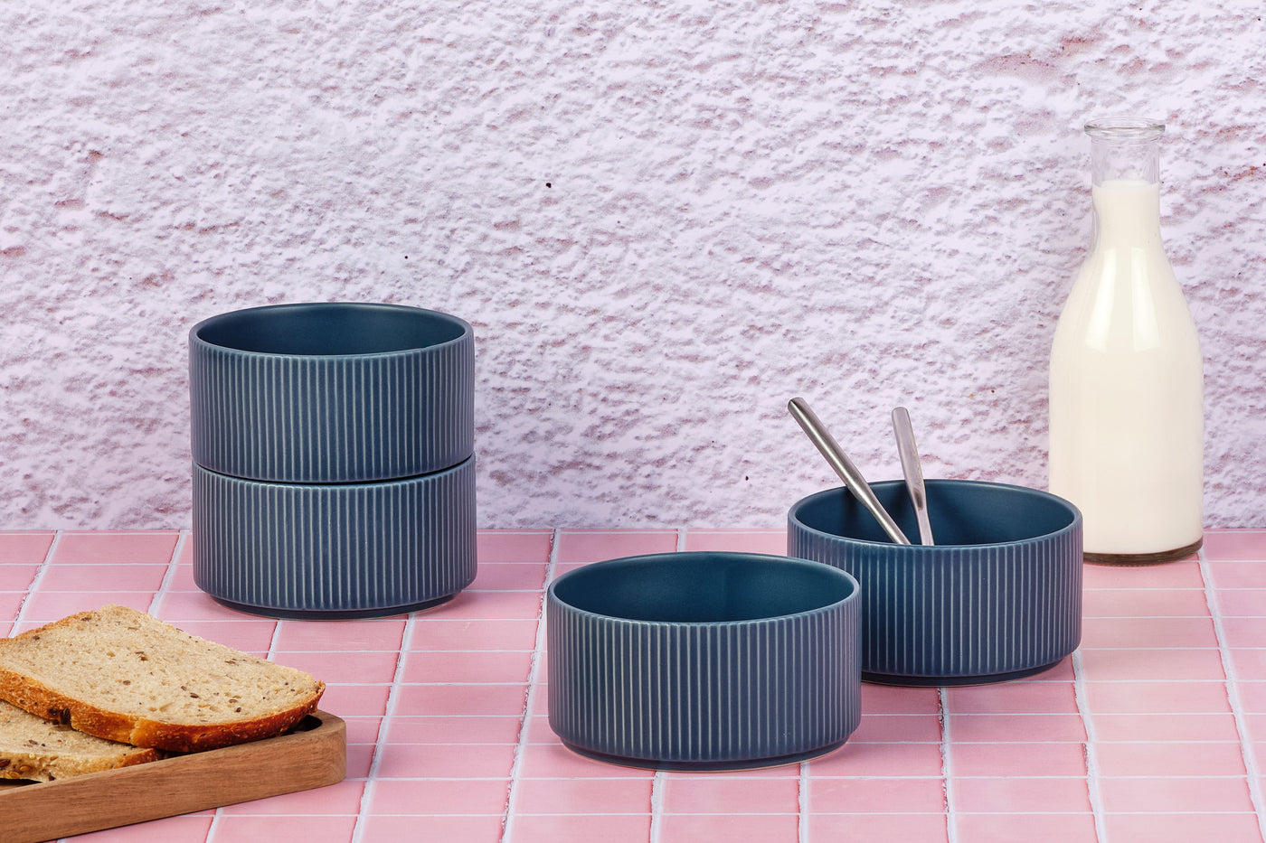Bol SCANDI Ø12cm - 4 pièces - Marine