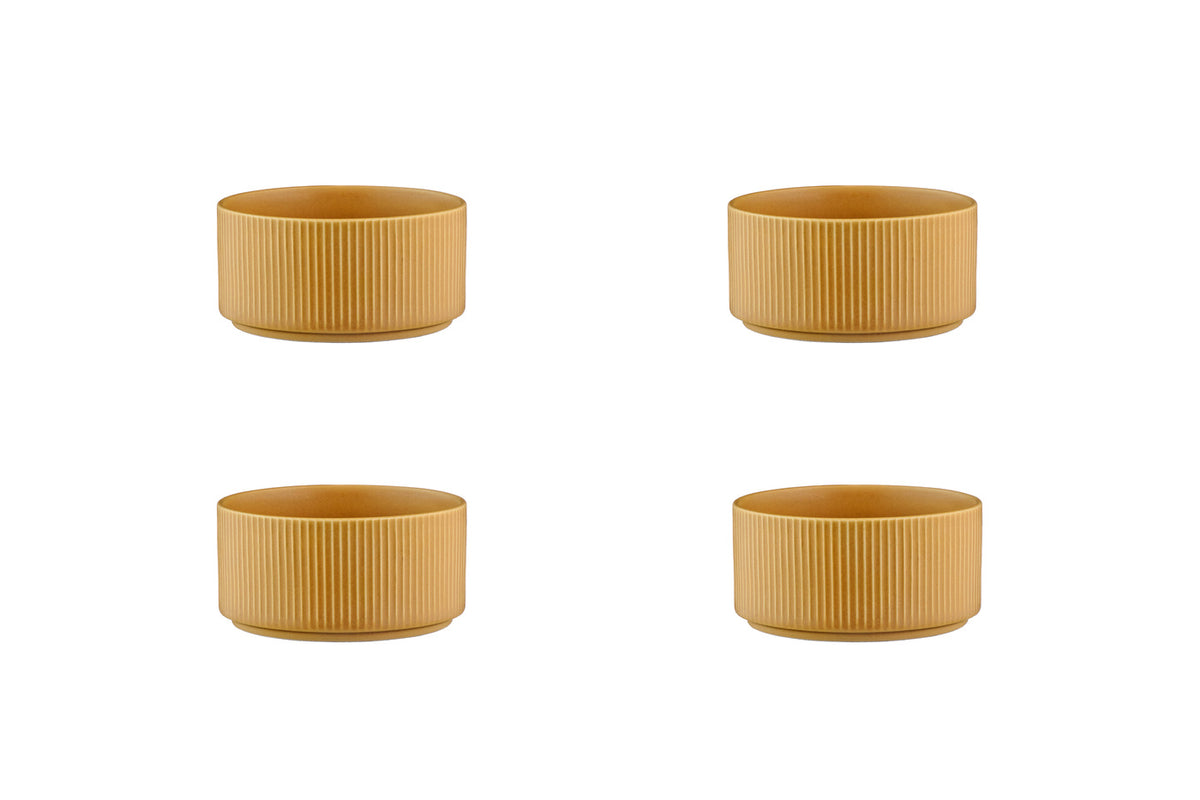 Bol SCANDI Ø12cm - 4 pièces - Ocre
