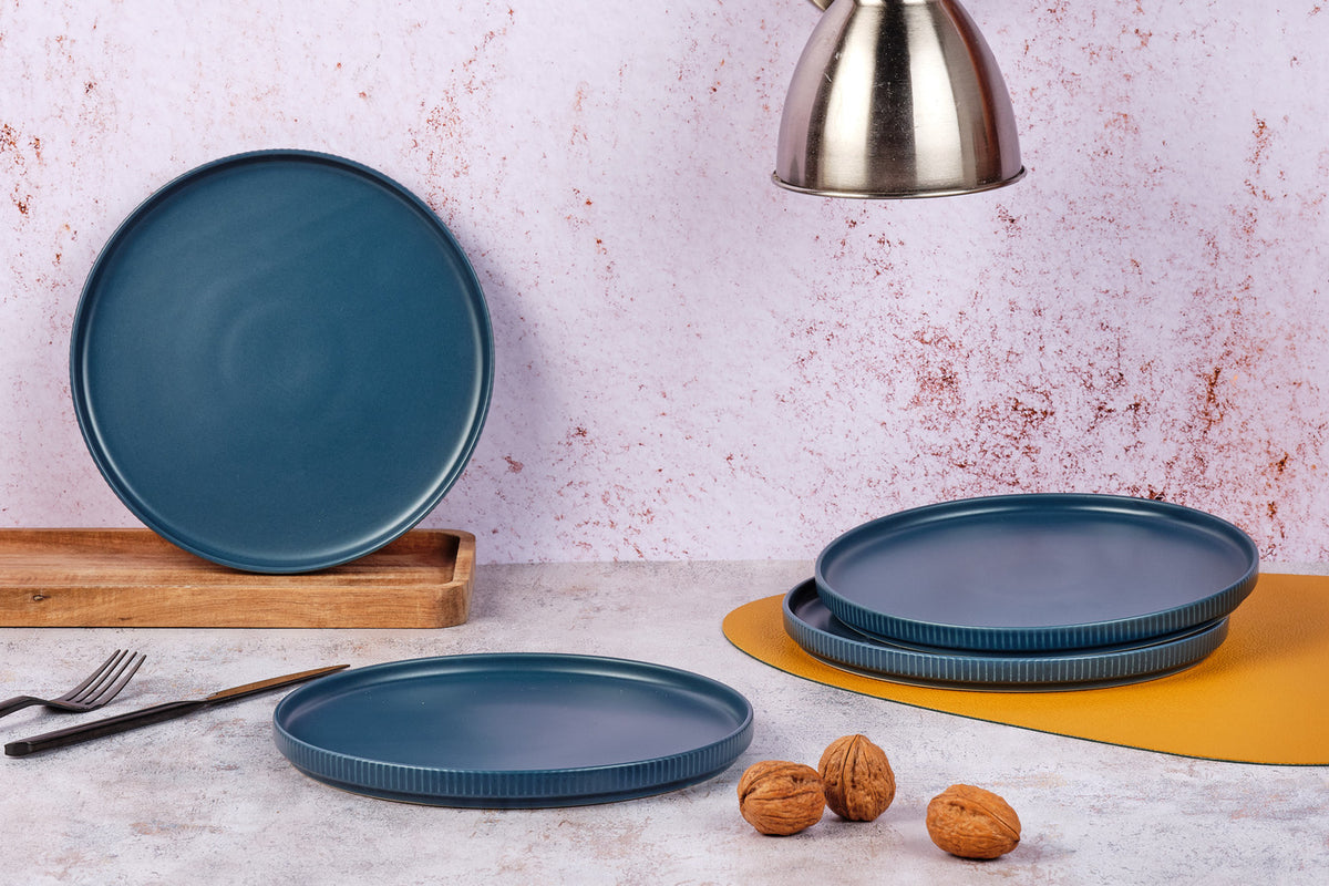 Assiette SCANDI Ø21,5cm - 4 pièces - Marine