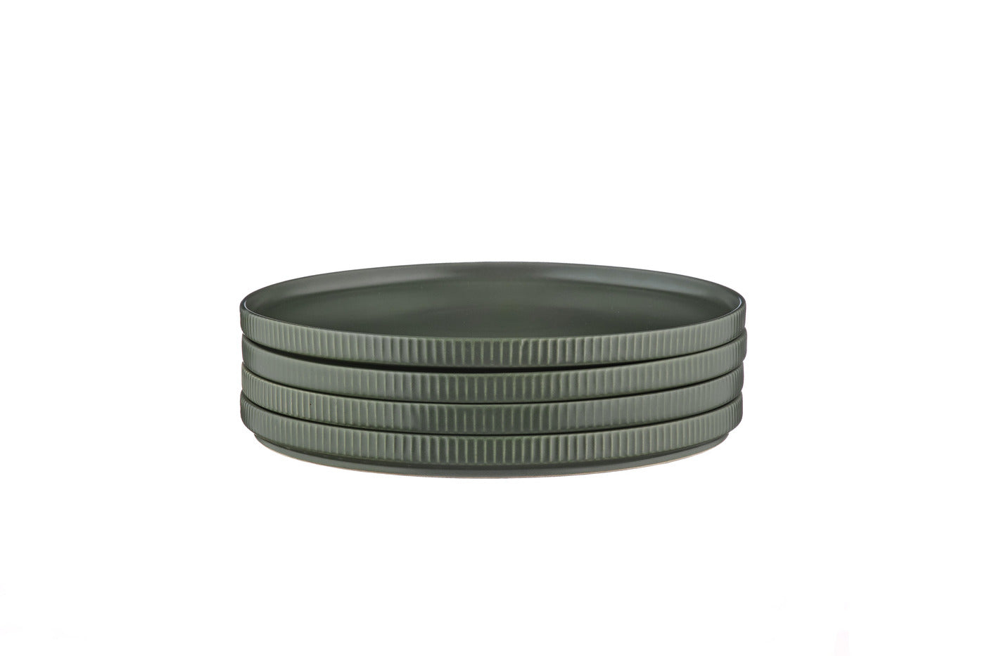 Assiette SCANDI Ø21,5cm - 4 pièces - Olive