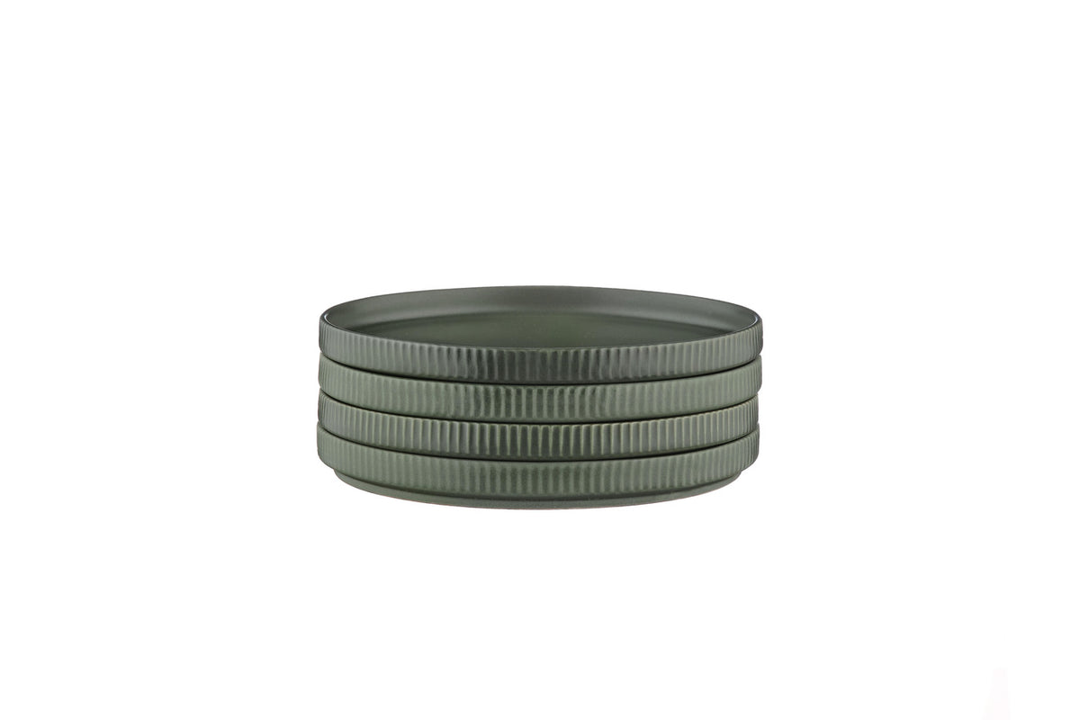 Assiette SCANDI Ø16,5cm - 4 pièces - Olive