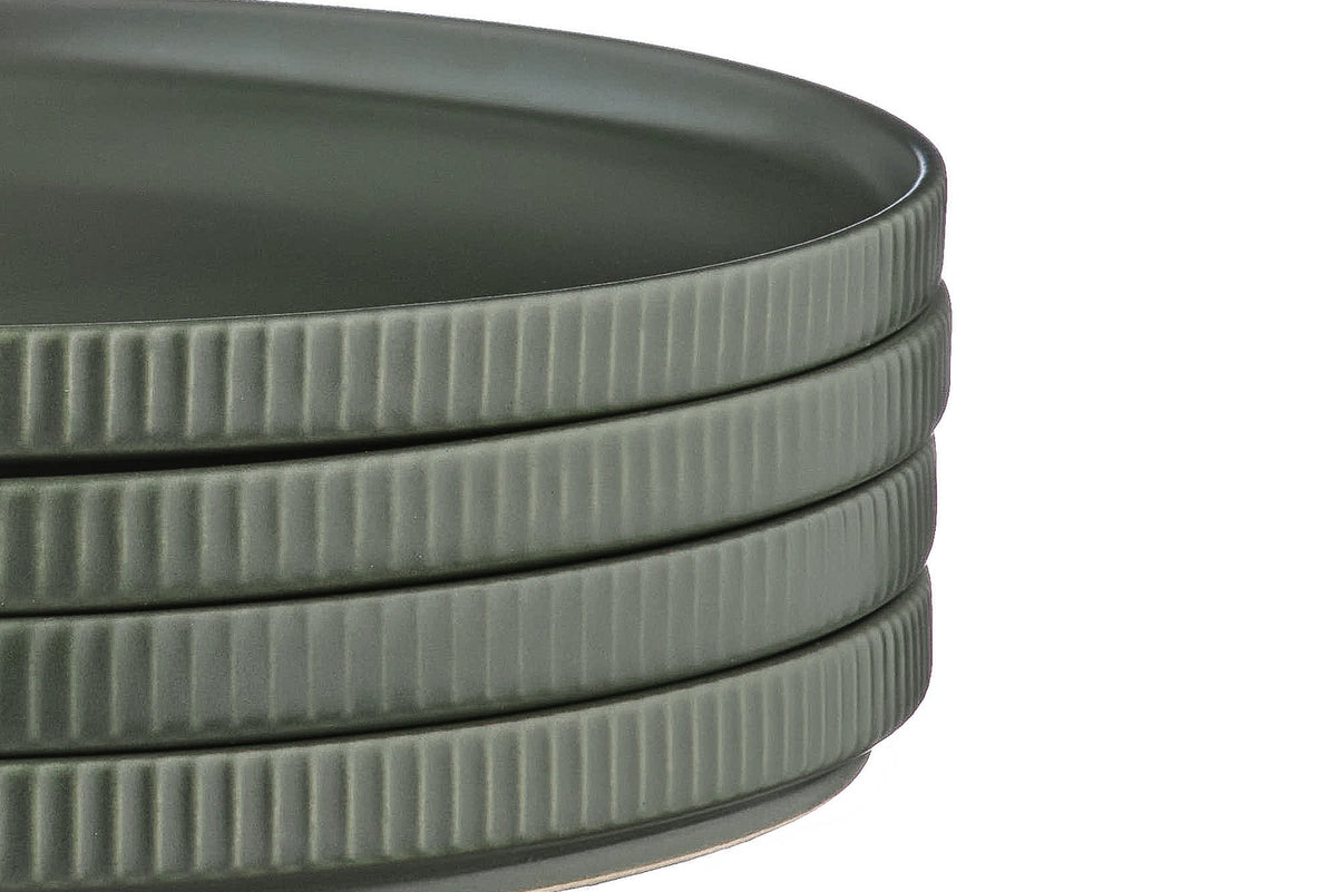 Assiette SCANDI Ø16,5cm - 4 pièces - Olive