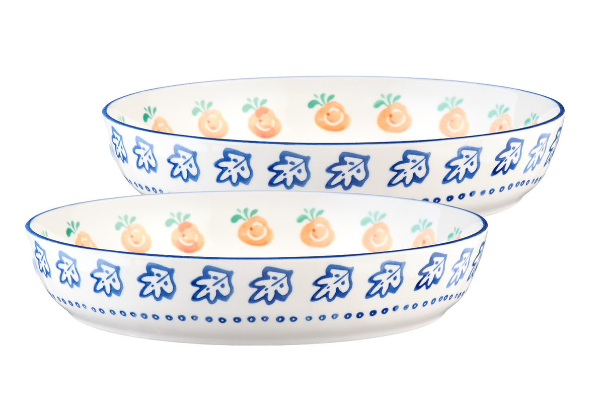 Corbeille à fruits NAPOLI Ø25,5cm - 2 pièces - Agrume
