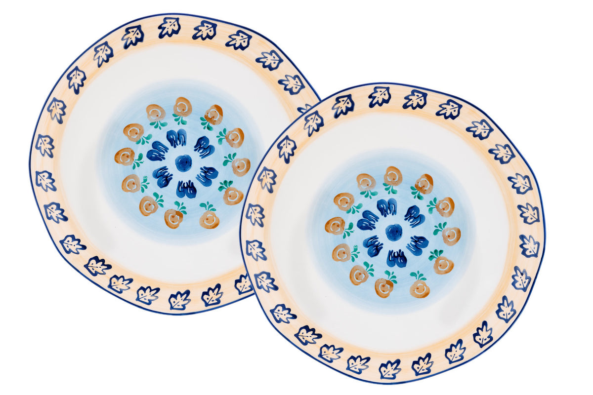 Plateau de service NAPOLI Ø30cm - 2 pièces - Agrume