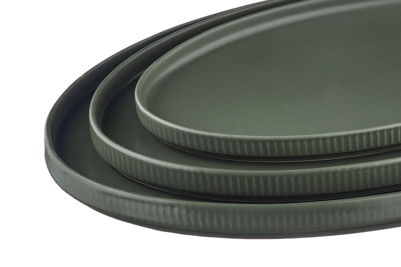 Plateau de service SCANDI - 3 pièces - Olive