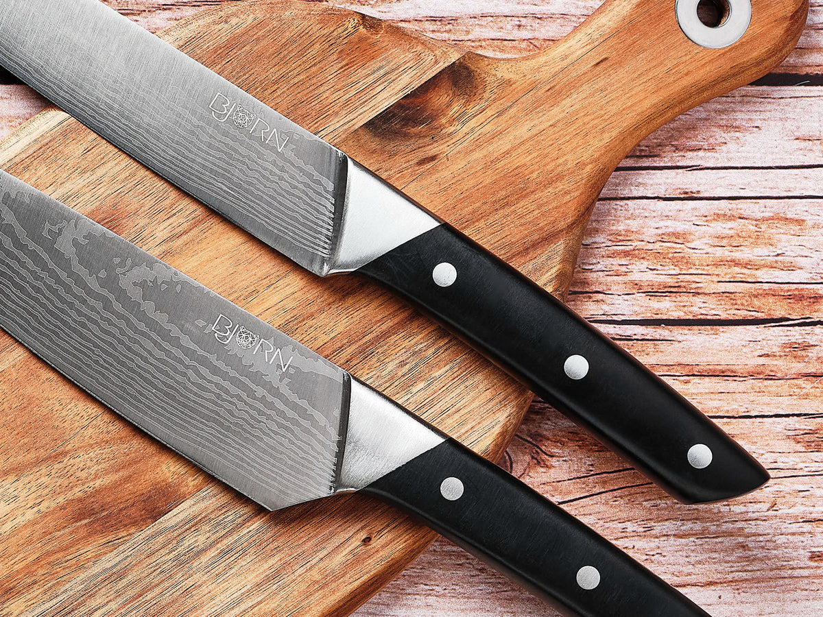 Bloc couteaux de cuisine et couteaux à steak ERLING LOVIISA - 14 pièces