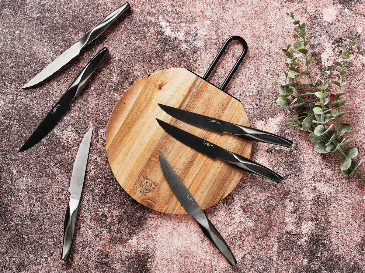 Bloc couteaux de cuisine et couteaux à steak LARUS LOVIISA - 14 pièces