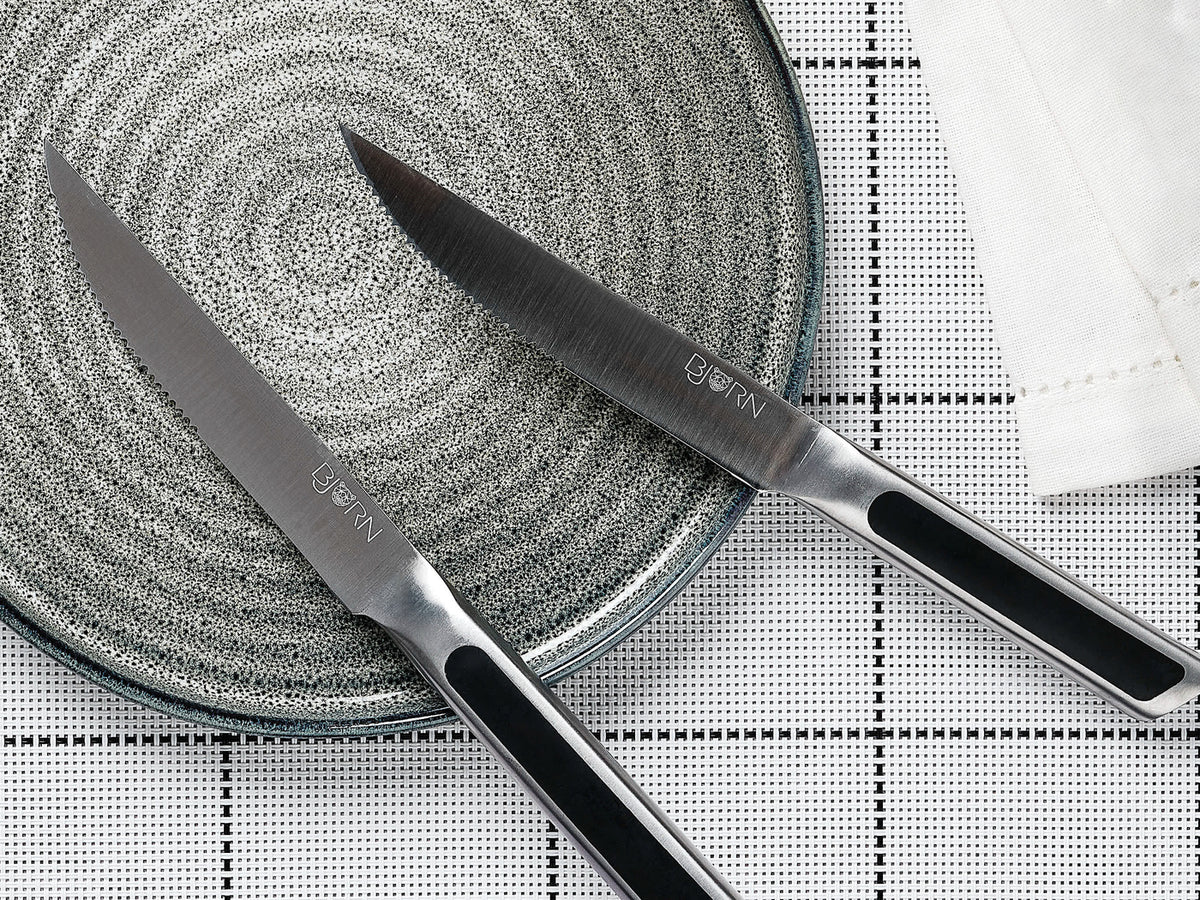 Bloc couteaux de cuisine et couteaux à steak LOKI LOVIISA - 14 pièces
