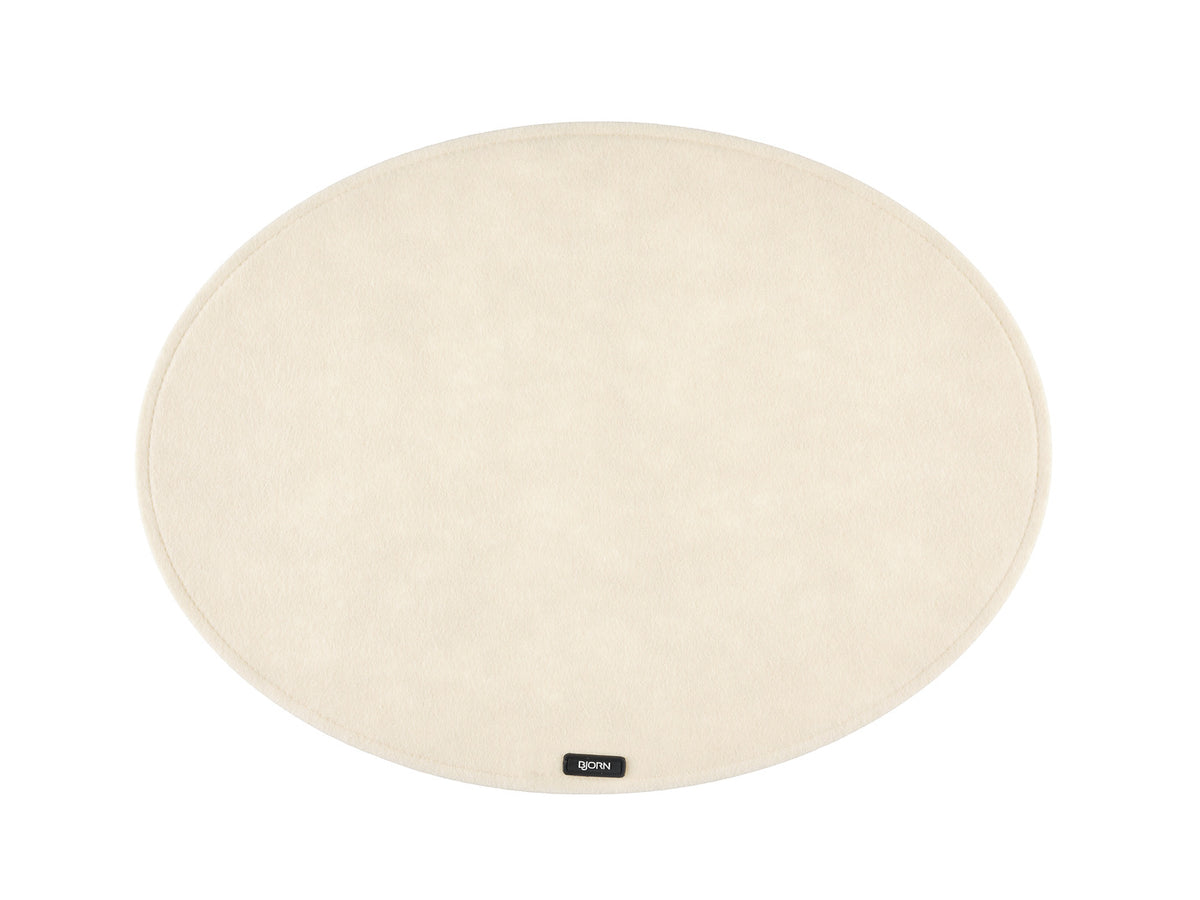 Set de table ovale - 6 pièces - Feutre recyclé beige