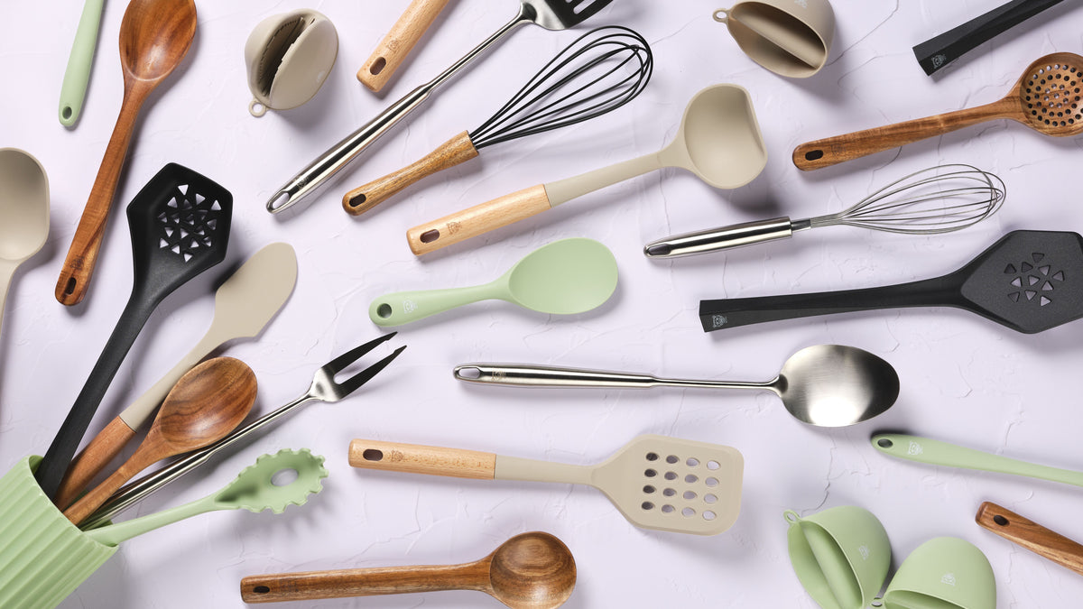 Set d'ustensiles de cuisine en acier inoxydable STAL - 10 pièces