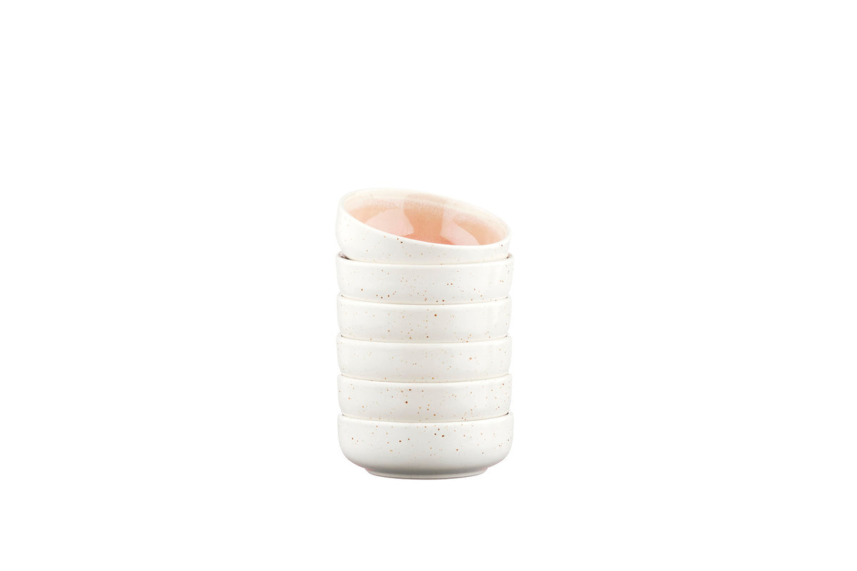 Bol OXYGEN Ø9cm - 6 pièces - Rose poudre