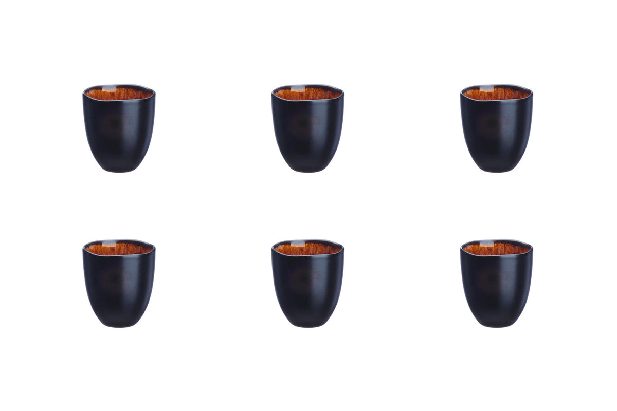 Tasse IRIS 15cl - 6 pièces - Marron sauvage