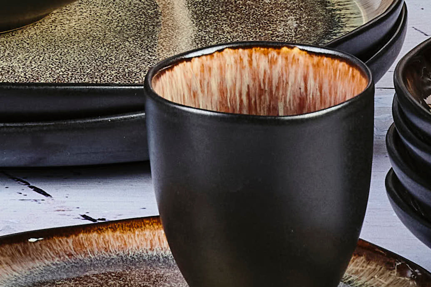 Tasse IRIS 15cl - 6 pièces - Marron sauvage