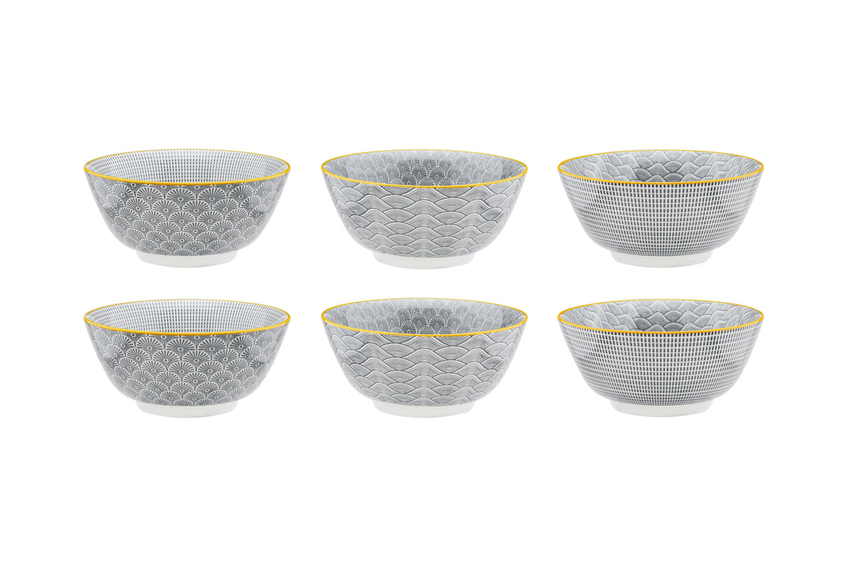 Bol PATTERN Ø15cm - 6 pièces - Eclipse