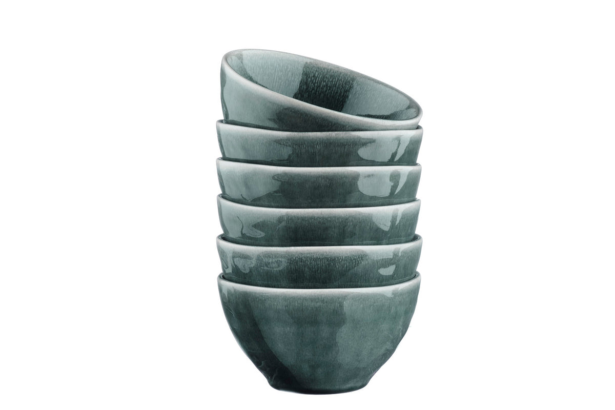 Bol MOON Ø14,5cm - 6 pièces - Pétrole