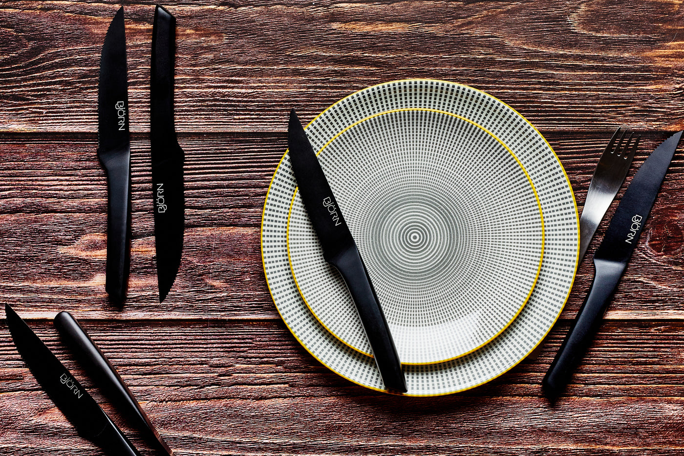 Assiette PATTERN Ø26cm - 6 pièces - Eclipse