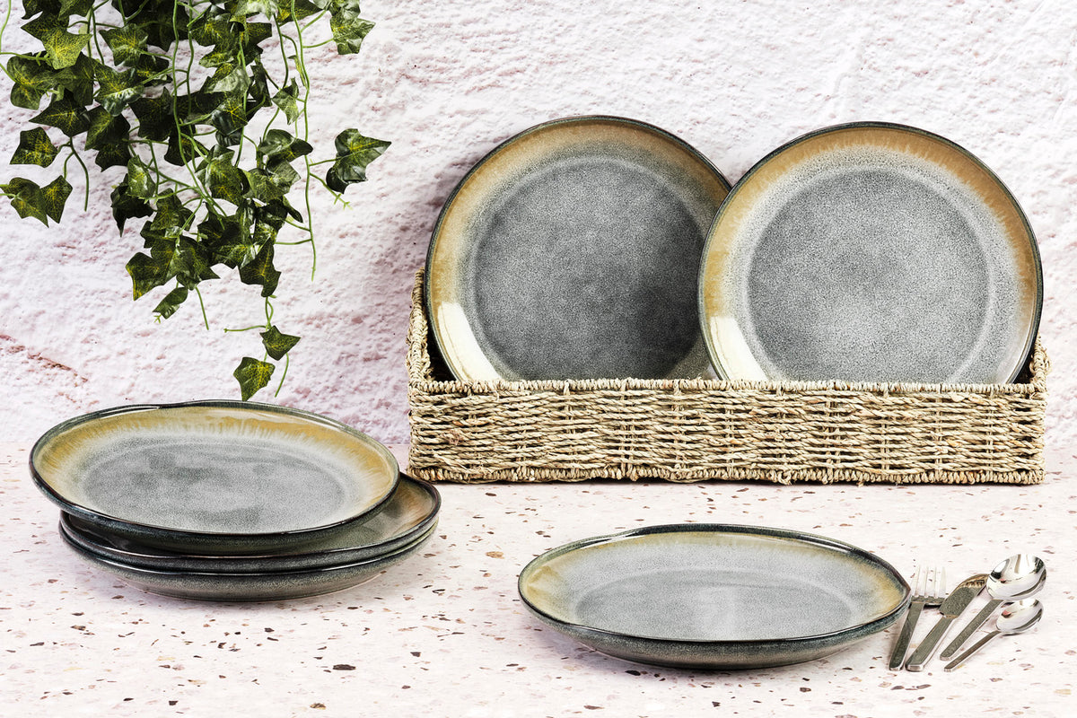 Assiette GENESIS Ø27cm - 6 pièces - Terre