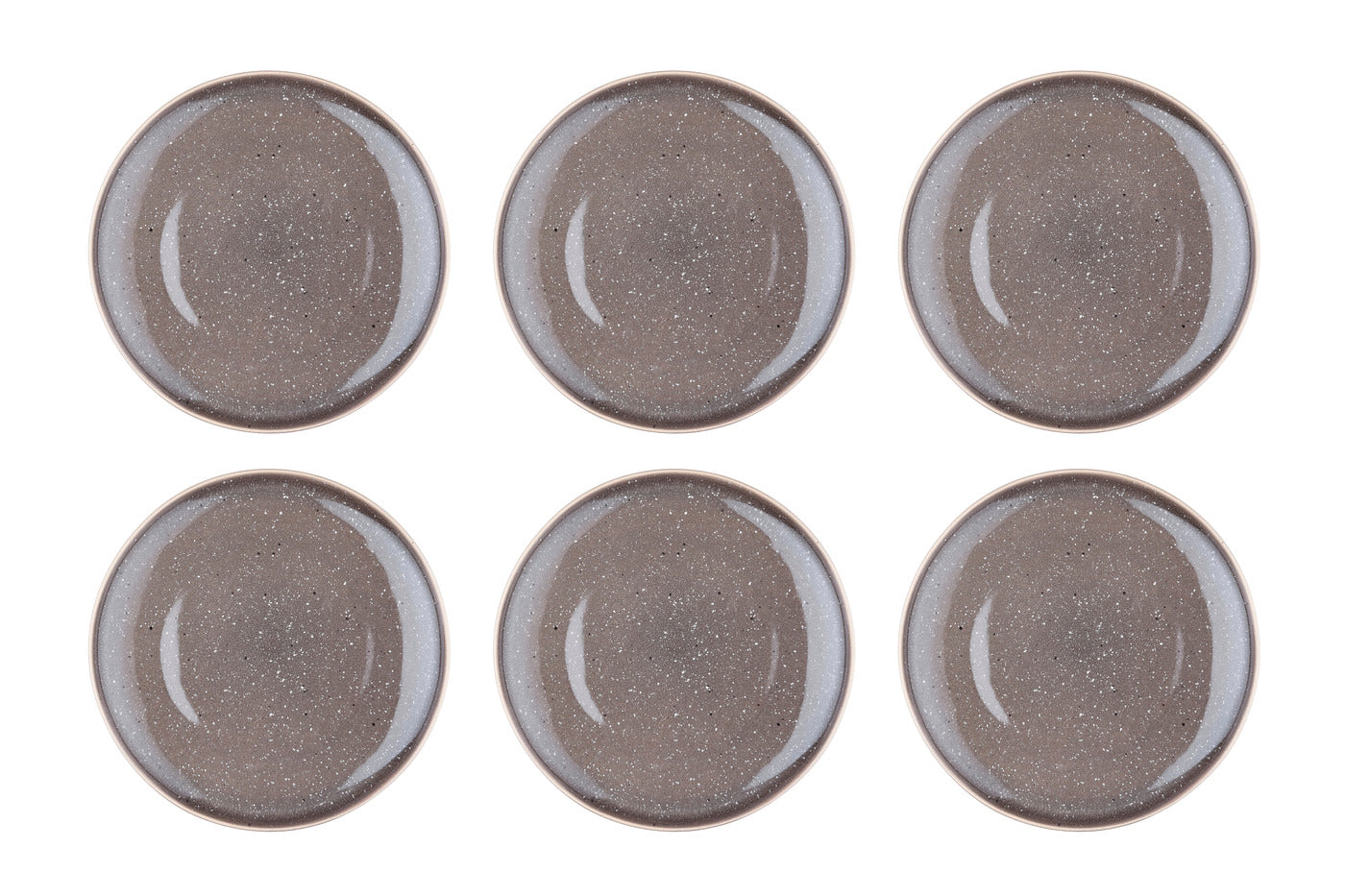Assiette STELLAR Ø27cm - 6 pièces - Gris béton
