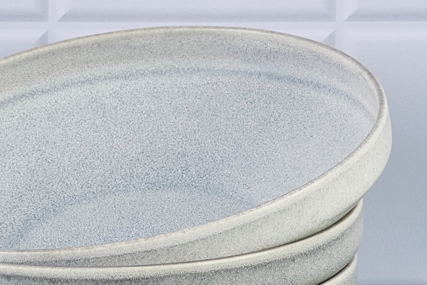Assiette creuse STONE Ø20cm - 6 pièces - Gris lune