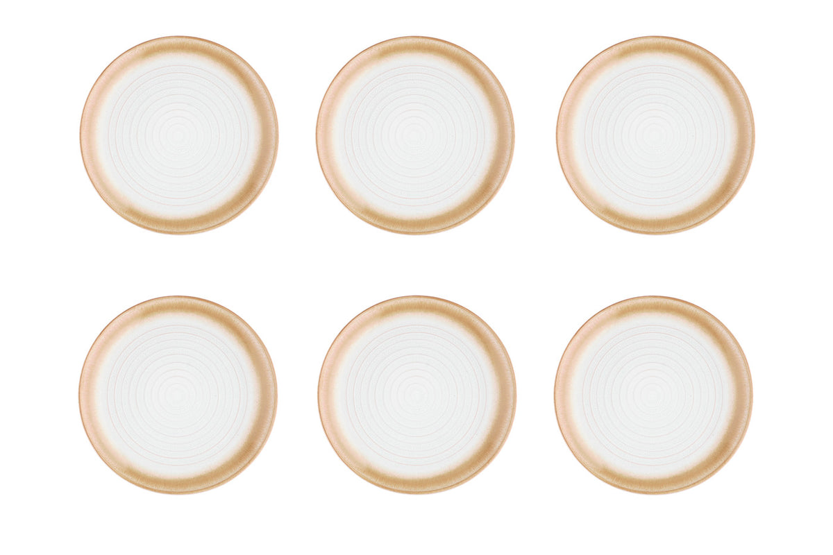 Assiette COSMOS Ø21,5cm - 6 pièces - Crème