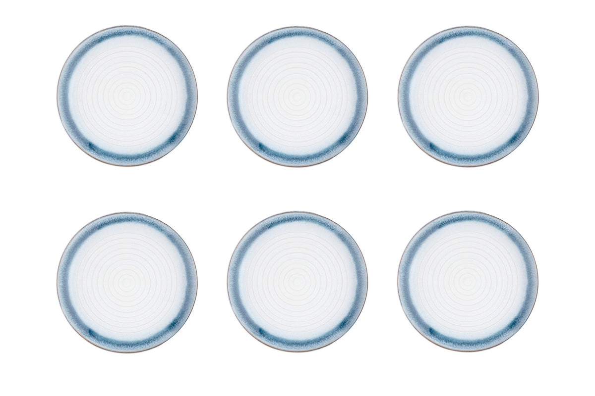 Assiette COSMOS Ø21,5cm - 6 pièces - Azur