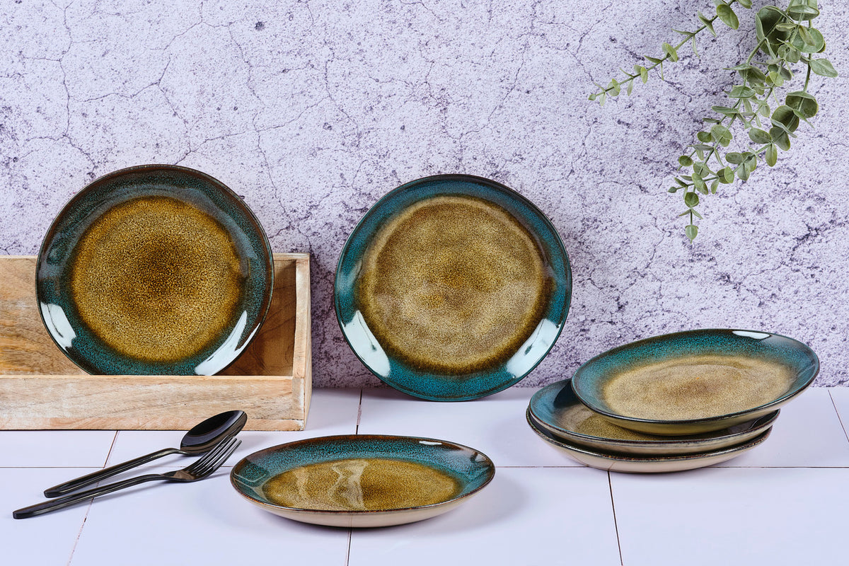 Assiette ISLAND Ø20,5cm - 6 pièces - Terre et mer