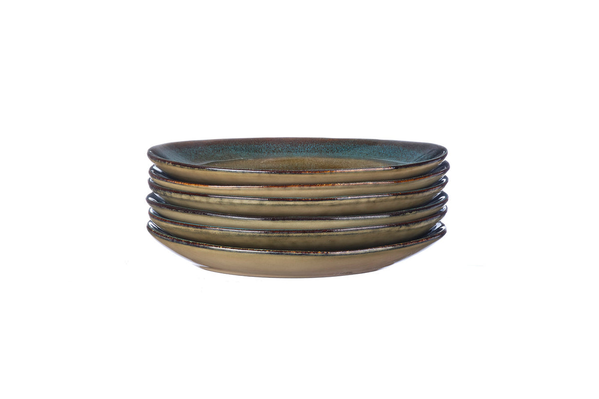 Assiette ISLAND Ø20,5cm - 6 pièces - Terre et mer
