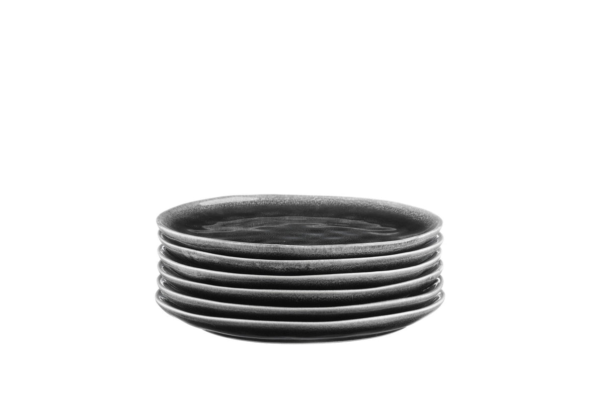 Assiette MOON Ø21cm - 6 pièces - Encre