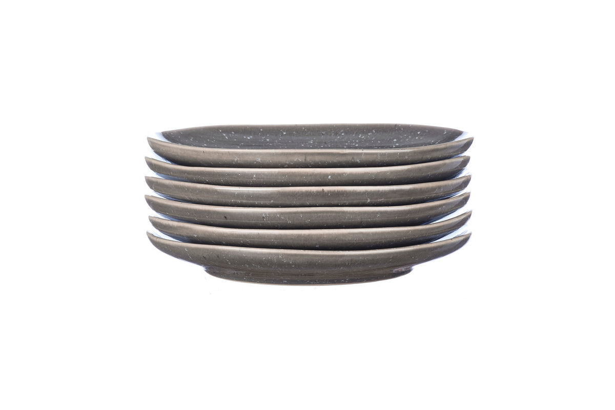 Assiette STELLAR Ø22cm - 6 pièces - Gris béton