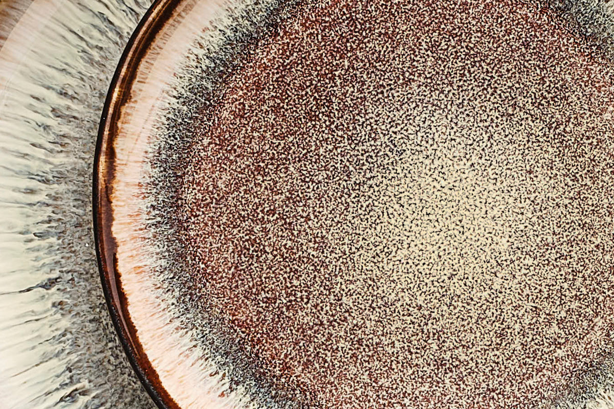 Assiette IRIS Ø16cm - 6 pièces - Marron sauvage
