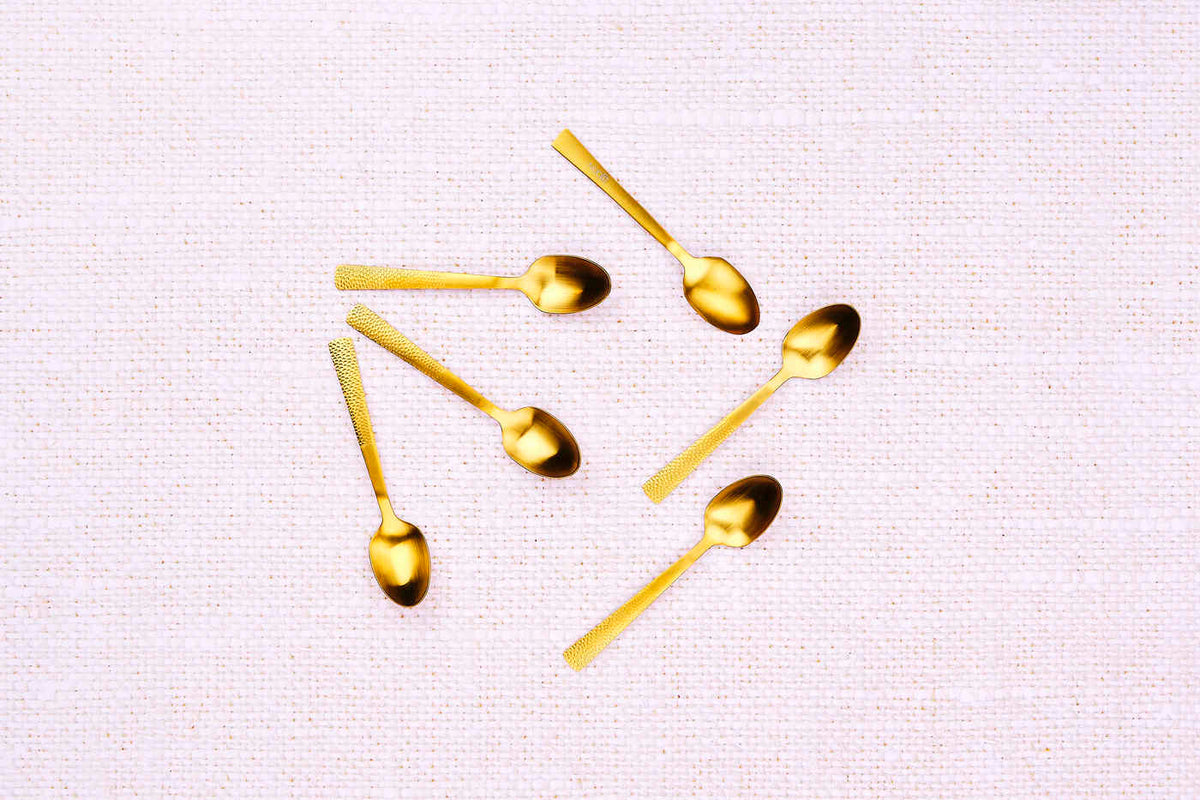 Coffret 6 petites cuillères FINN - Gold