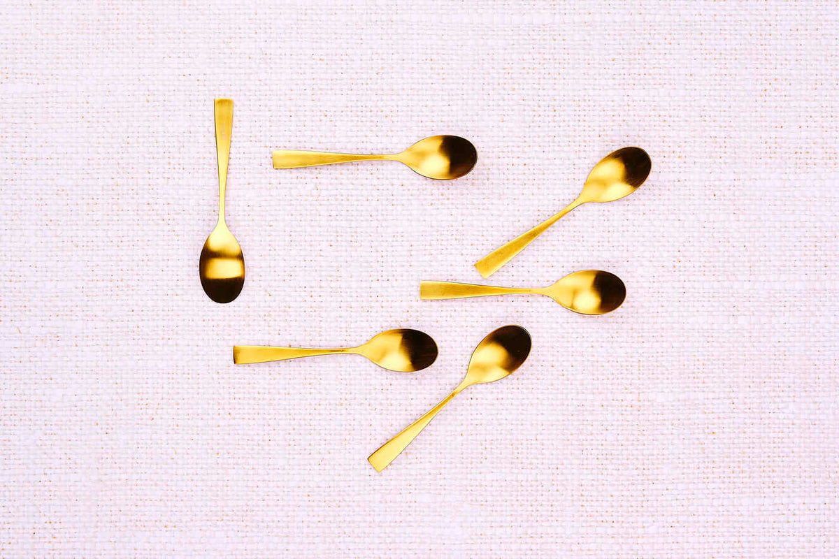 Coffret 6 petites cuillères SVEN - Gold