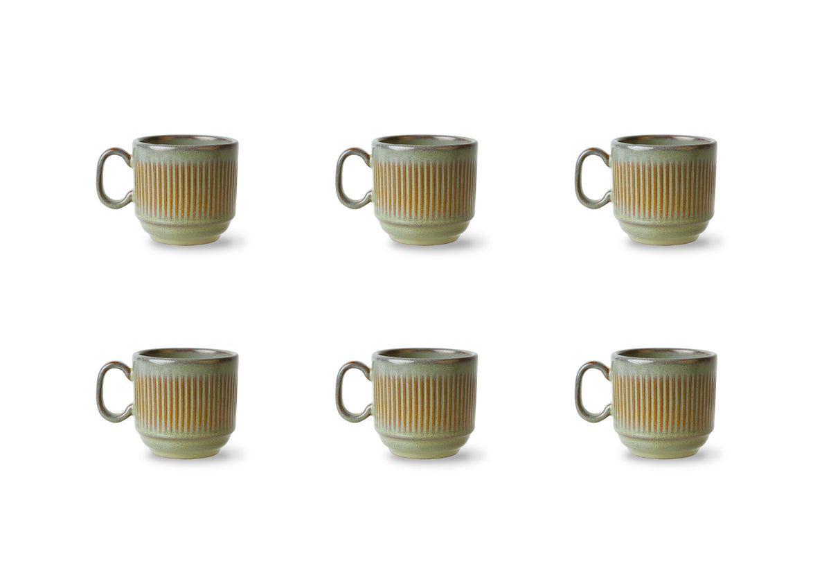 Mug Ø20cl - 6 pièces - collection REED - Forest
