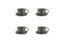 Tasse SCANDI 15cl et soucoupe Ø12cm - 8 pièces - Olive