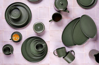 Tasse SCANDI 15cl et soucoupe Ø12cm - 8 pièces - Olive