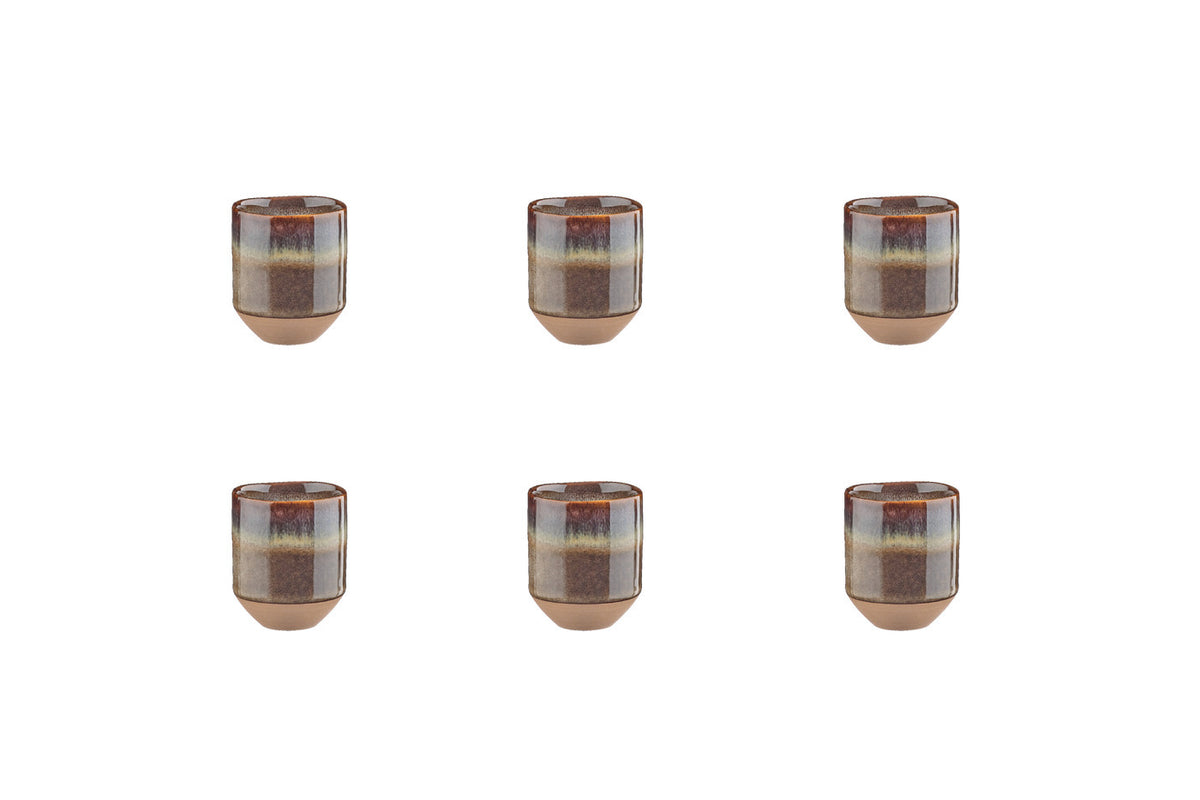 Tasse GENESIS 8cl - 6 pièces - Basalte