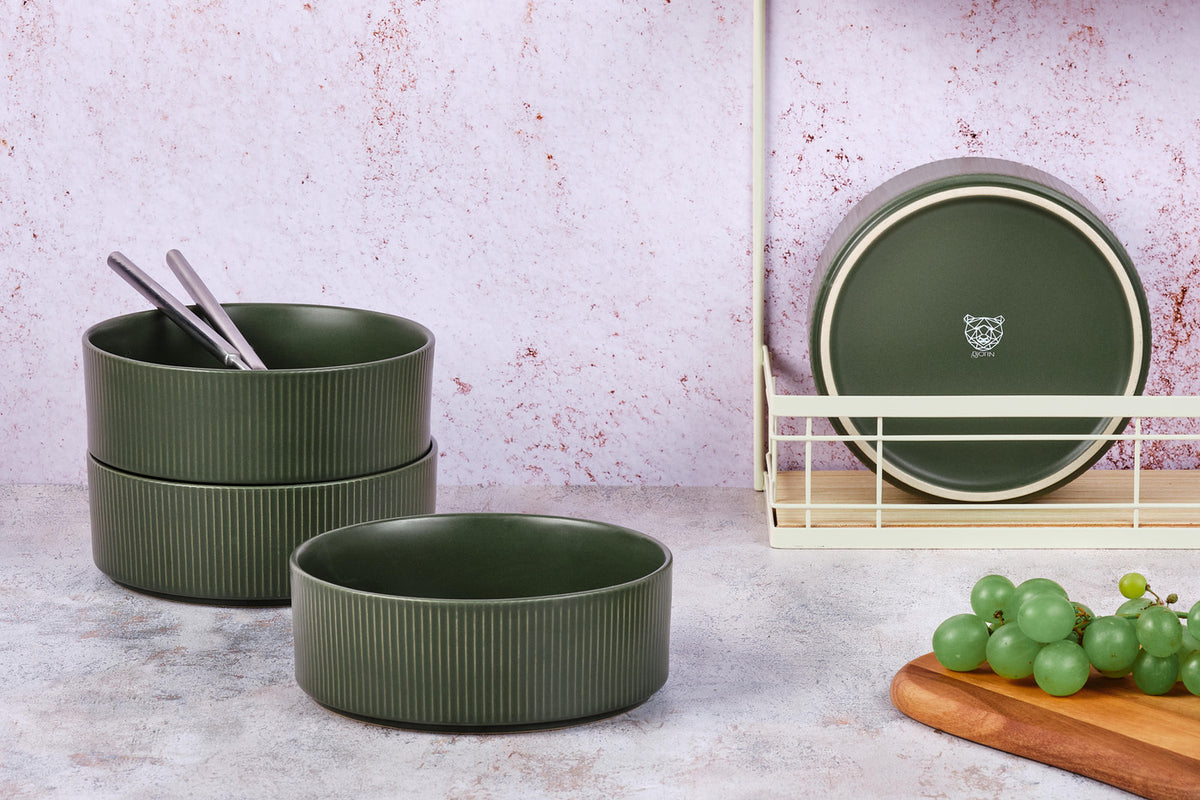 Bol SCANDI Ø16,5cm - 4 pièces - Olive