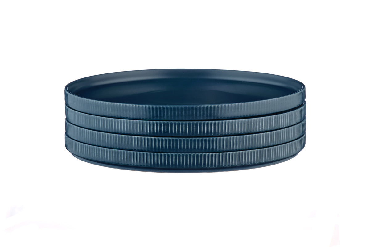 Assiette SCANDI Ø27,5cm - 4 pièces - Marine