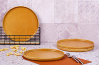 Assiette SCANDI Ø27,5cm - 4 pièces - Ocre