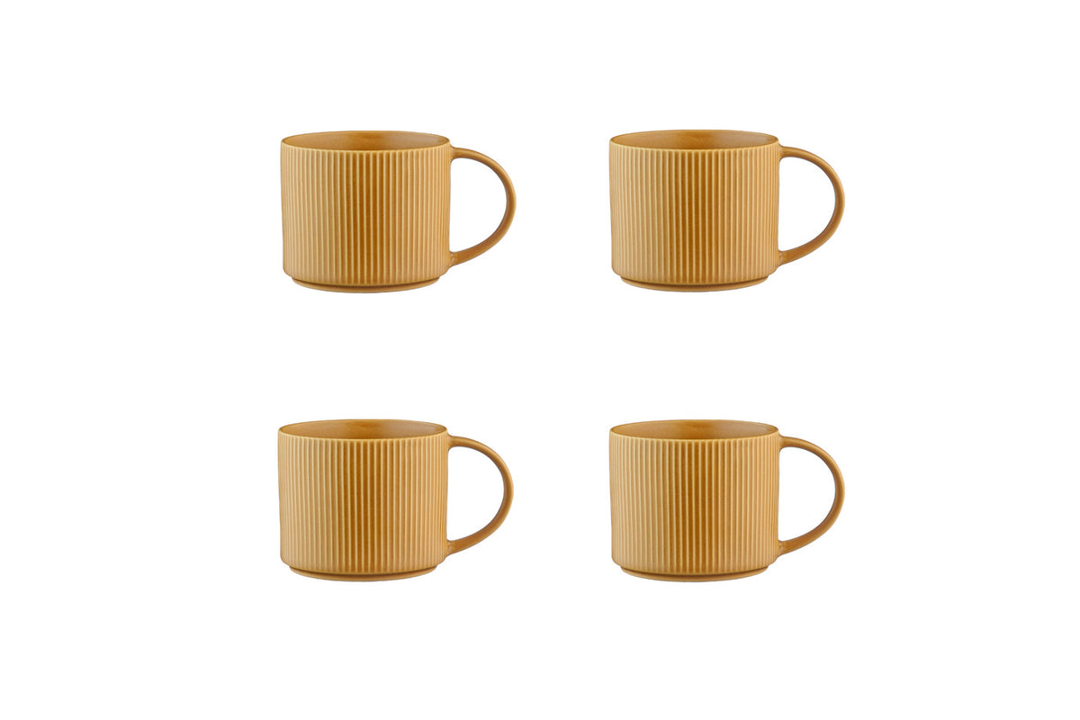 Mug SCANDI 50cl - 4 pièces - Ocre